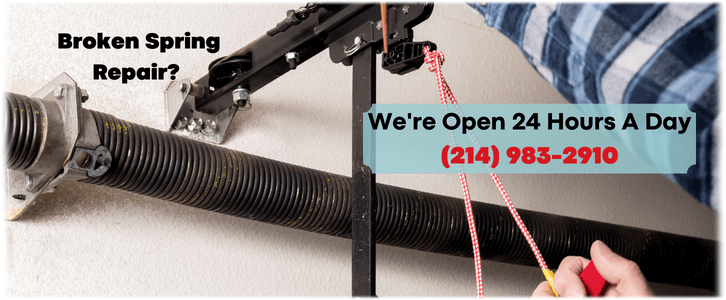 Broken Garage Door Spring Repair Dallas TX (214) 983-2910